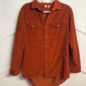 Roxy Women’s Burnt Orange Corduroy Shirt